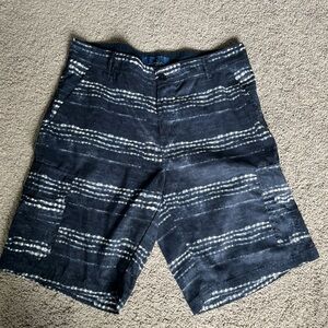 MEN’S ROK BLUE TIE DYE SWIM SHORTS W/POCKETS SIZE 34